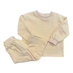 Rivi & Kin Toddler Two-Piece Lounge Set – Butter Yellow, Toddler Girl Size 2Y